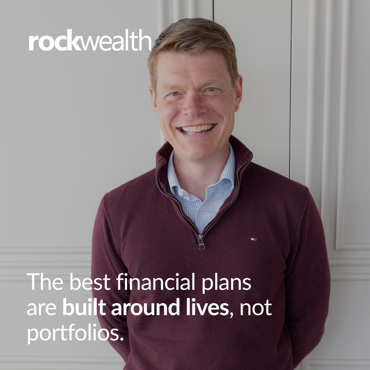 Alistair Douglas, family financial planning director at rockwealth Edinburgh, portrait photograph